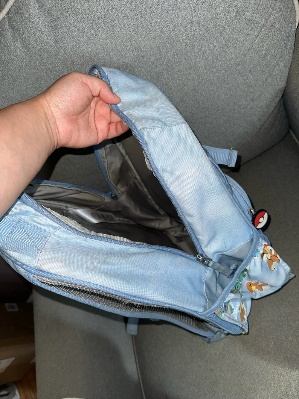 Pottery Barn Kids Light Blue Pokémon Mackenzie Backpack